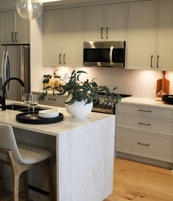 Modern kitchen showcasing expert craftsmanship by a professional cabinet maker.